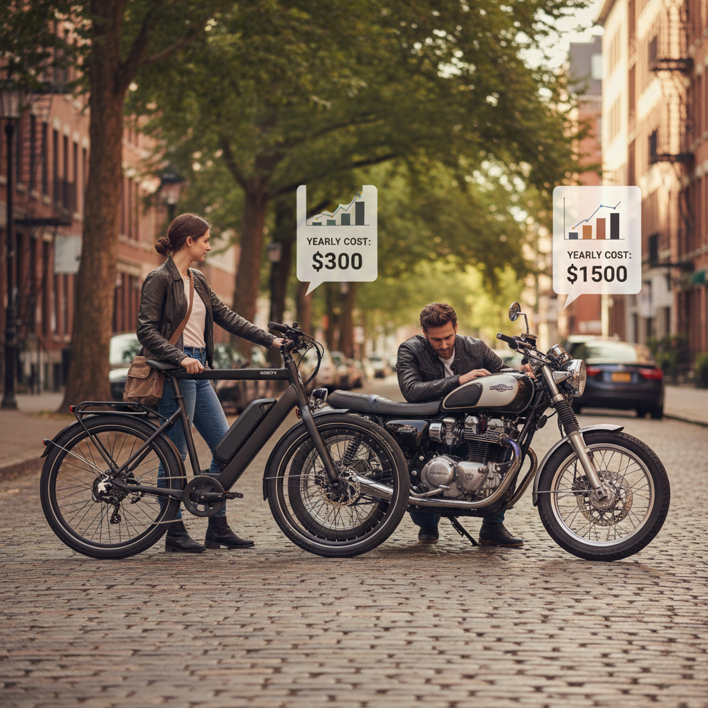 E-Bike vs มอเตอร์ไซค์: 1 ปีใครคุ้มกว่า? เจาะค่าใช้จ่ายจริง