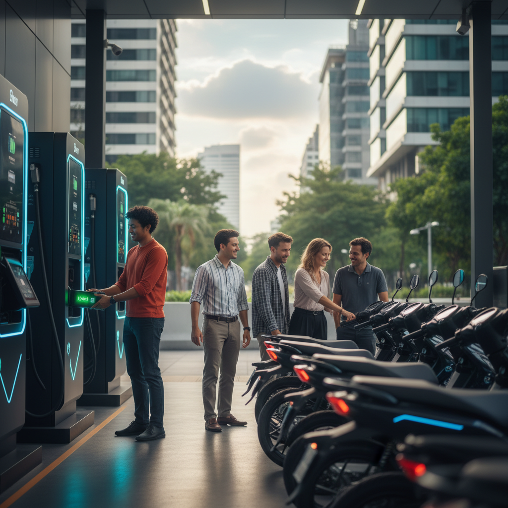 สถานีสลับแบตฯ: อนาคต E-Bike ไทย ไม่ต้องรอชาร์จ?