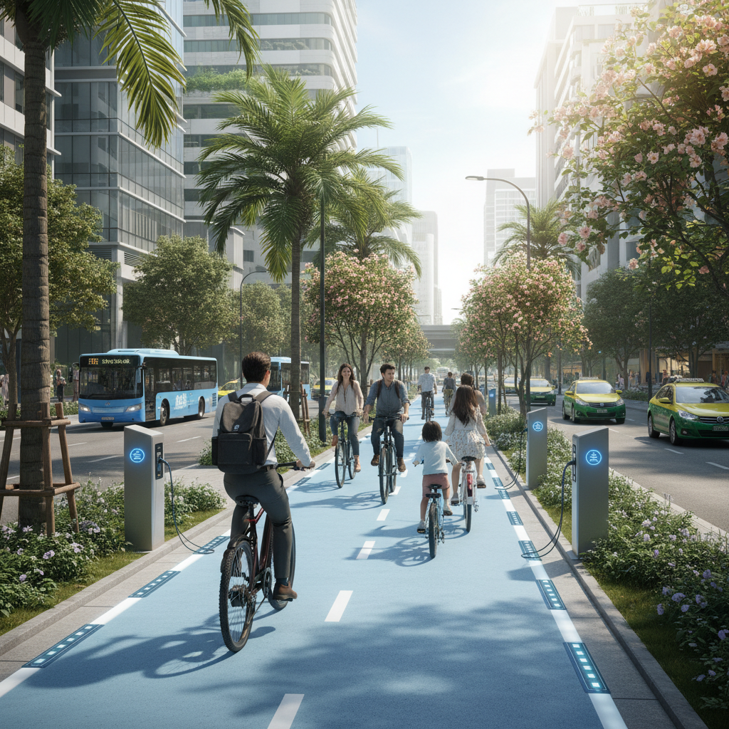 เลนจักรยานอัจฉริยะ: เทรนด์โลกที่ไทยต้องจับตา