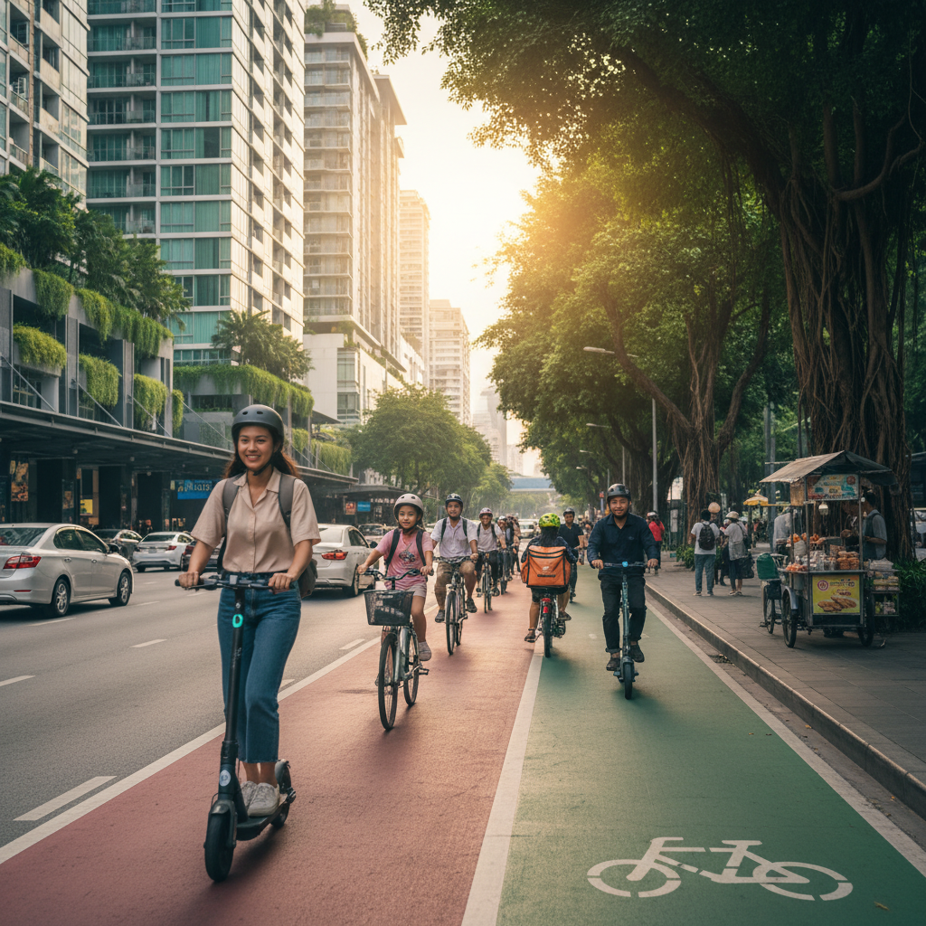 เลนจักรยานใหม่ กทม.: สวรรค์ของชาวสกู๊ตเตอร์ไฟฟ้า?