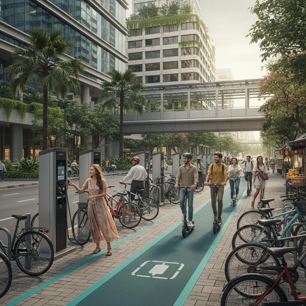 เมืองที่เป็นมิตรกับ E-Bike: เทรนด์ผังเมืองใหม่ในไทย