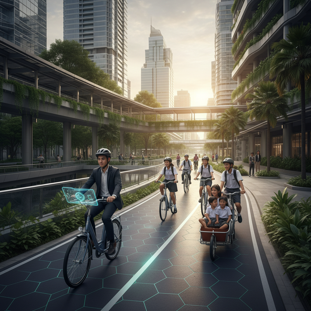 เลนจักรยานอัจฉริยะ: อนาคต E-Bike ในเมืองไทย?