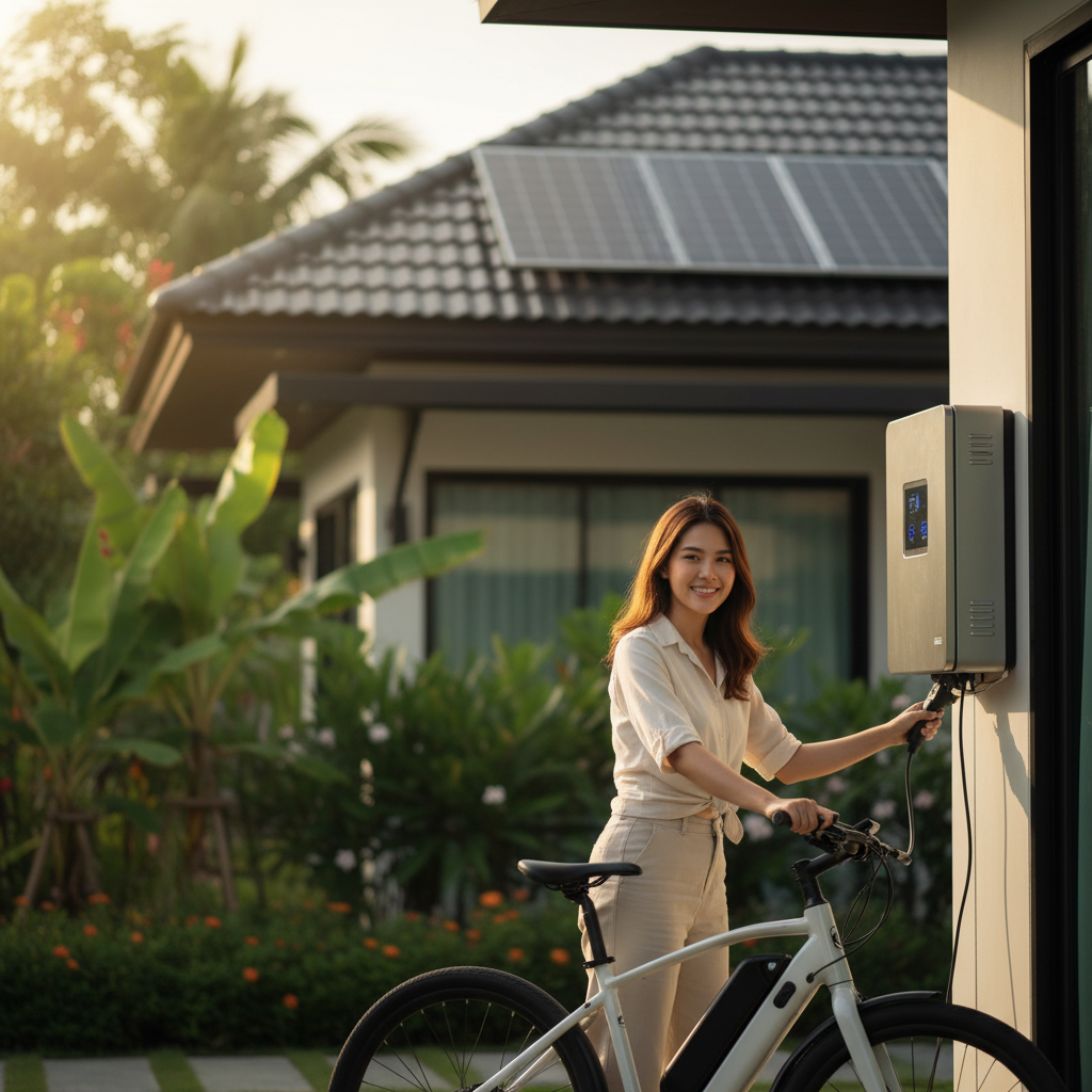 E-Bike สู่โรงไฟฟ้า: เทรนด์ V2G ชาร์จบ้านด้วยรถ