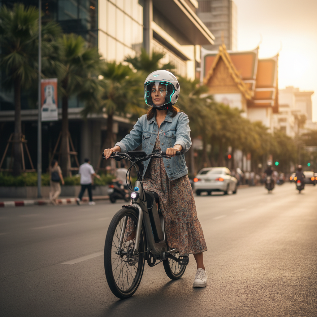 หมวกกันน็อกอัจฉริยะ: เทรนด์ใหม่คู่หู E-Bike ปี 2026