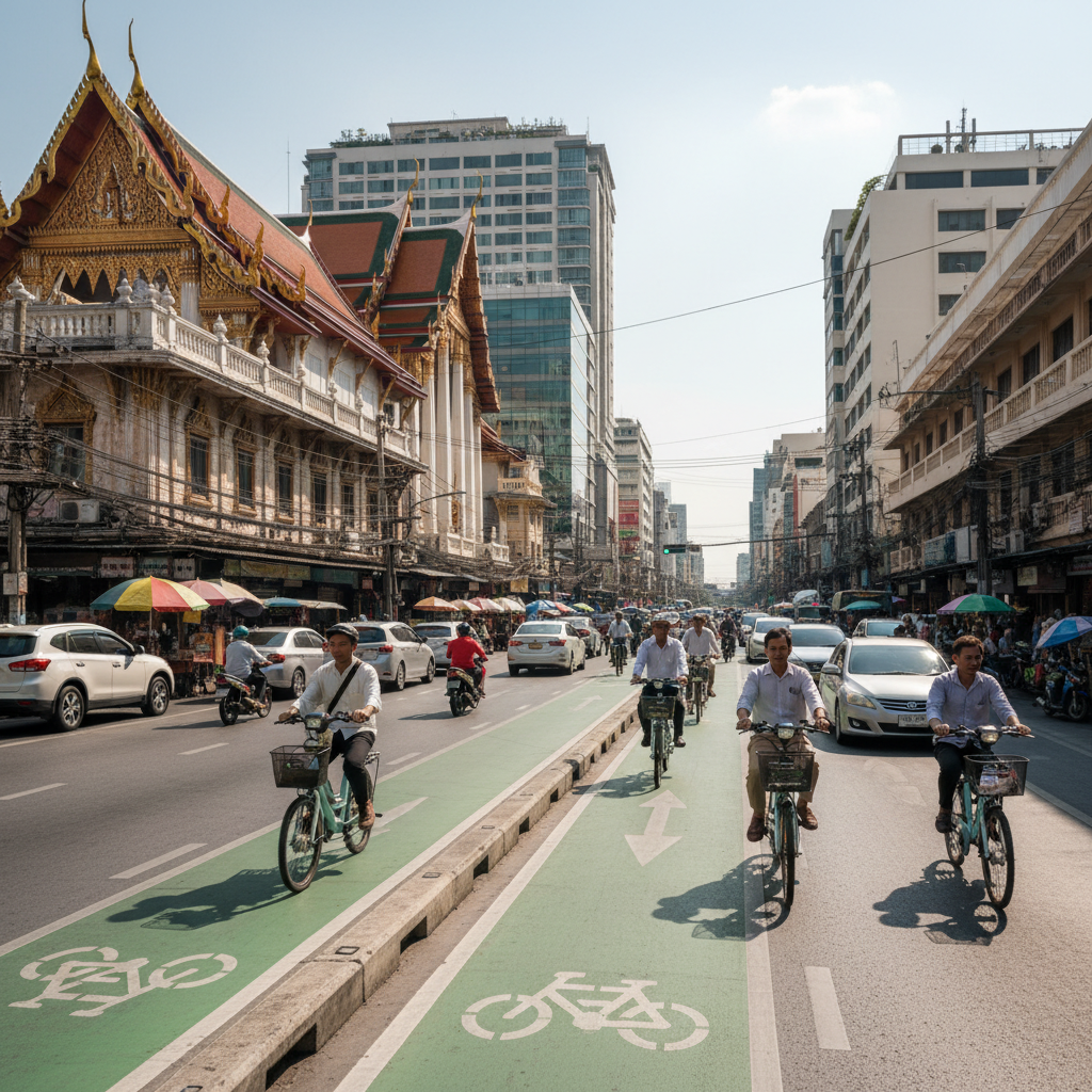 เลนจักรยานไฟฟ้า: อนาคตถนนในเมืองไทยเพื่อชาว E-Bike
