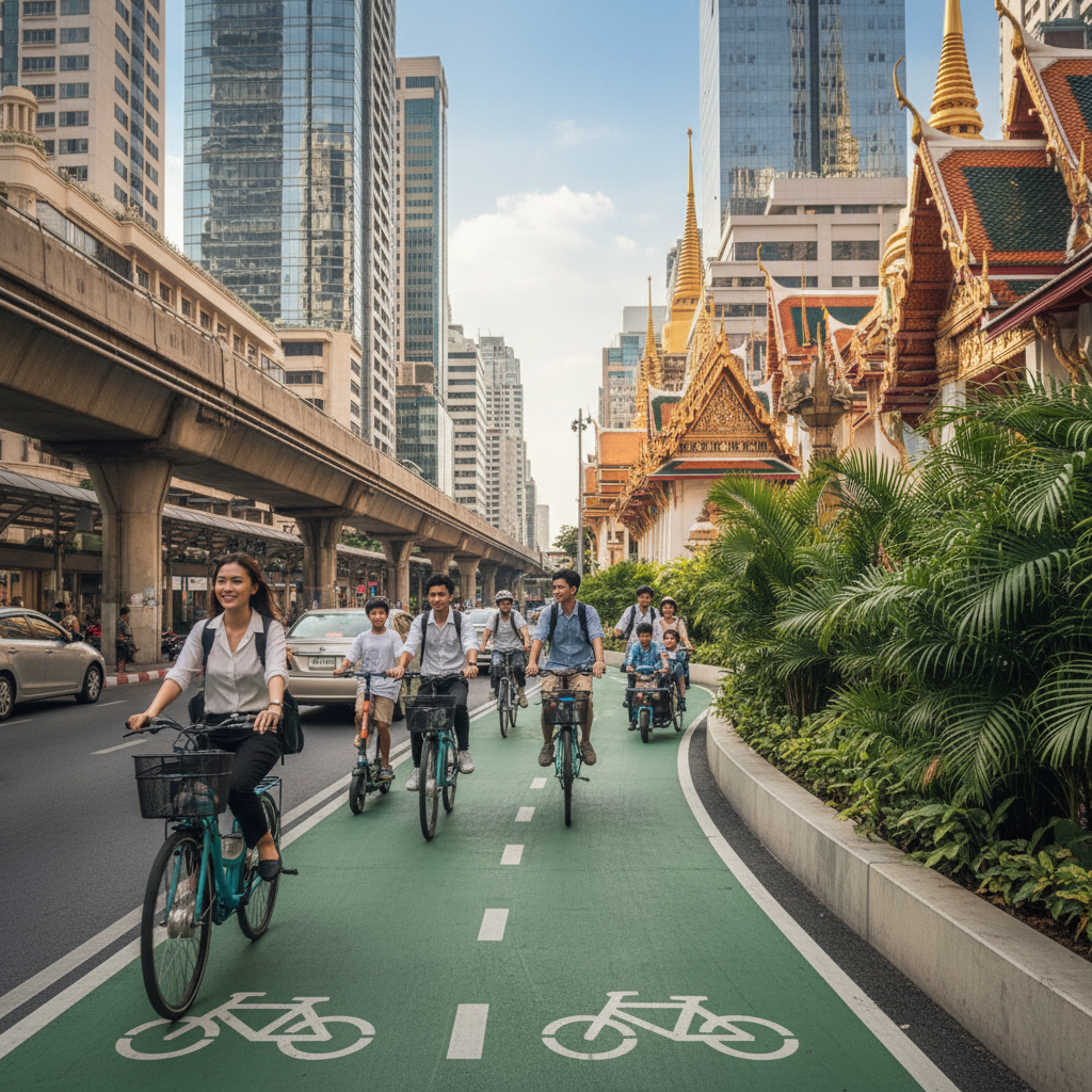 เลนจักรยานไฟฟ้าในกรุงเทพฯ: เทรนด์เดินทางใหม่ปี 2569?
