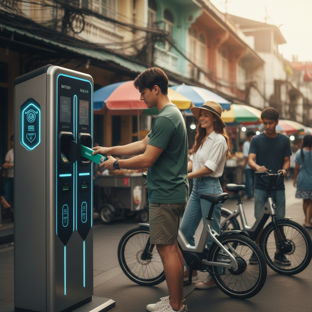 สถานีสลับแบตฯ E-Bike: อนาคตใหม่ของการชาร์จในไทย?