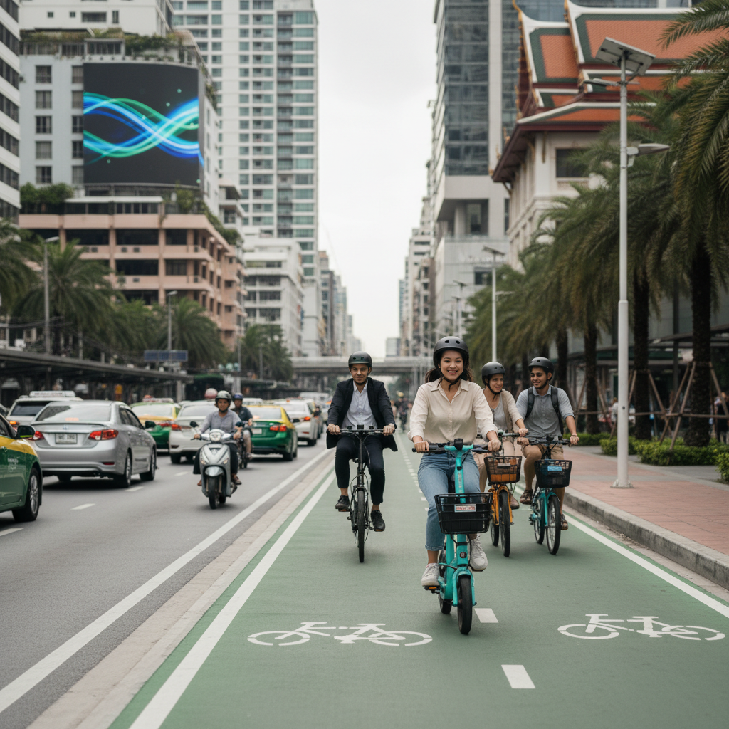 เลนจักรยานไฟฟ้า: เทรนด์โลกที่ กทม. กำลังจะทำตาม?
