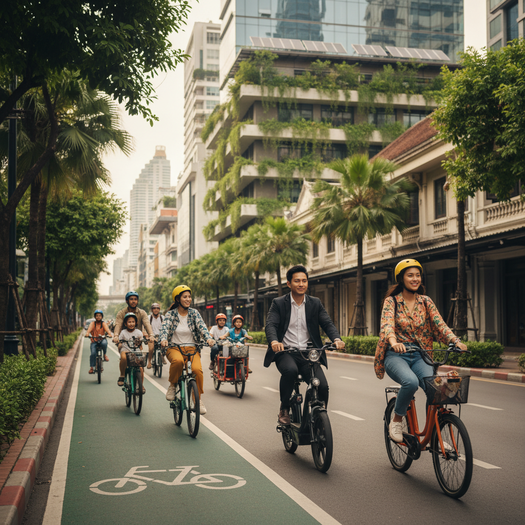 เลนจักรยานไฟฟ้าในกรุงเทพฯ: ฝันที่เป็นจริงในปี 2569?