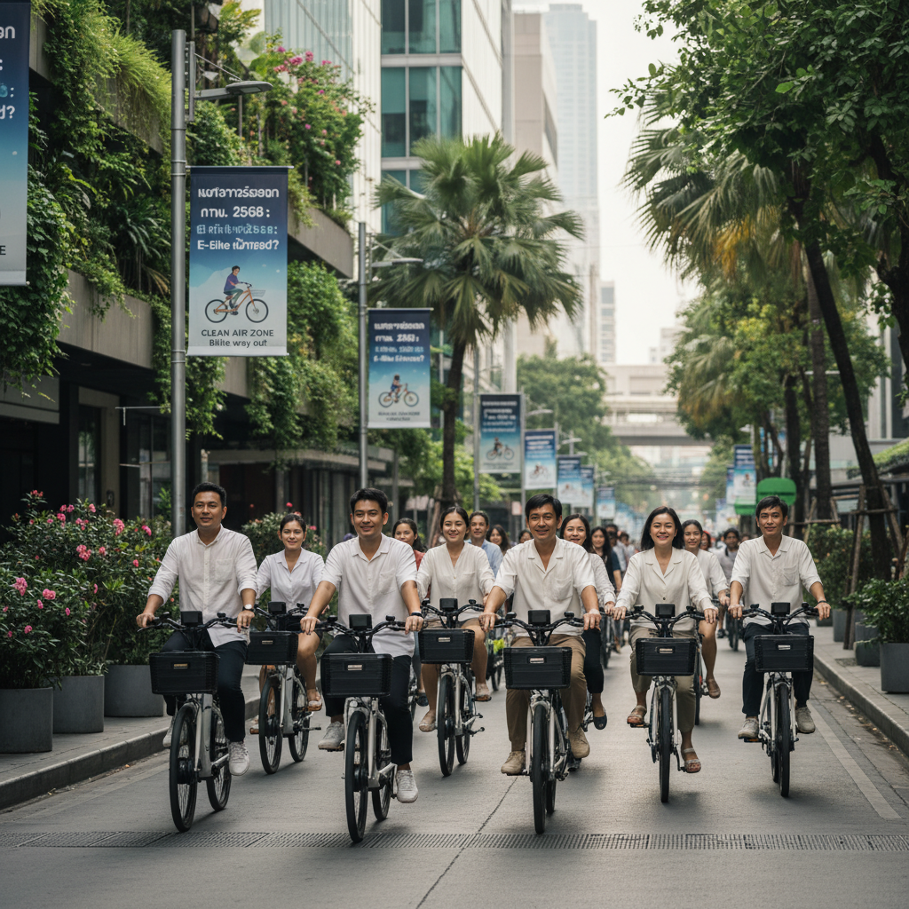 เขตอากาศสะอาด กทม. 2568: E-Bike คือทางรอด?