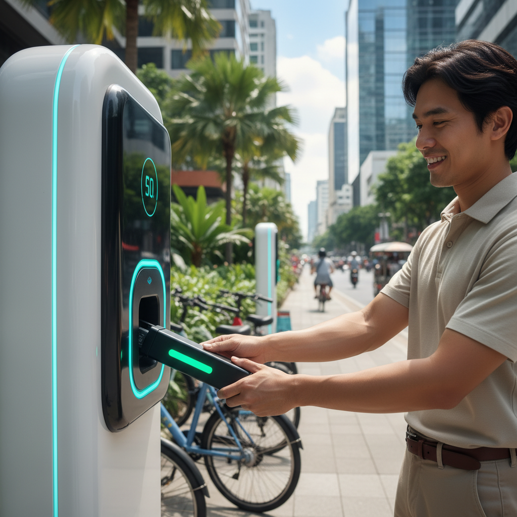 สถานีสลับแบตฯ: อนาคต E-Bike ไทยที่ไม่ต้องรอชาร์จ?