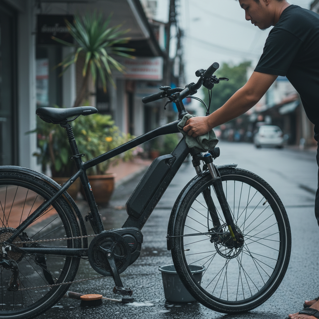 ลุยฝนมาทำไง? 5 ขั้นตอนดูแล E-Bike ไม่ให้พัง