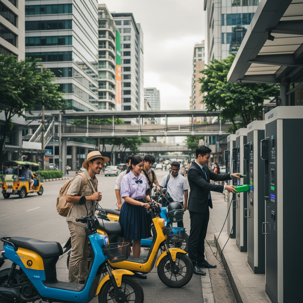 อนาคต E-Bike ไทย: สถานีสลับแบตฯ จะมาแทนที่ชาร์จบ้าน?
