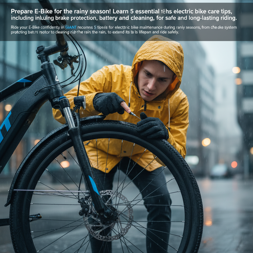 รับมือหน้าฝน! 5 วิธีดูแล E-Bike ให้พร้อมลุย ไม่กลัวพัง
