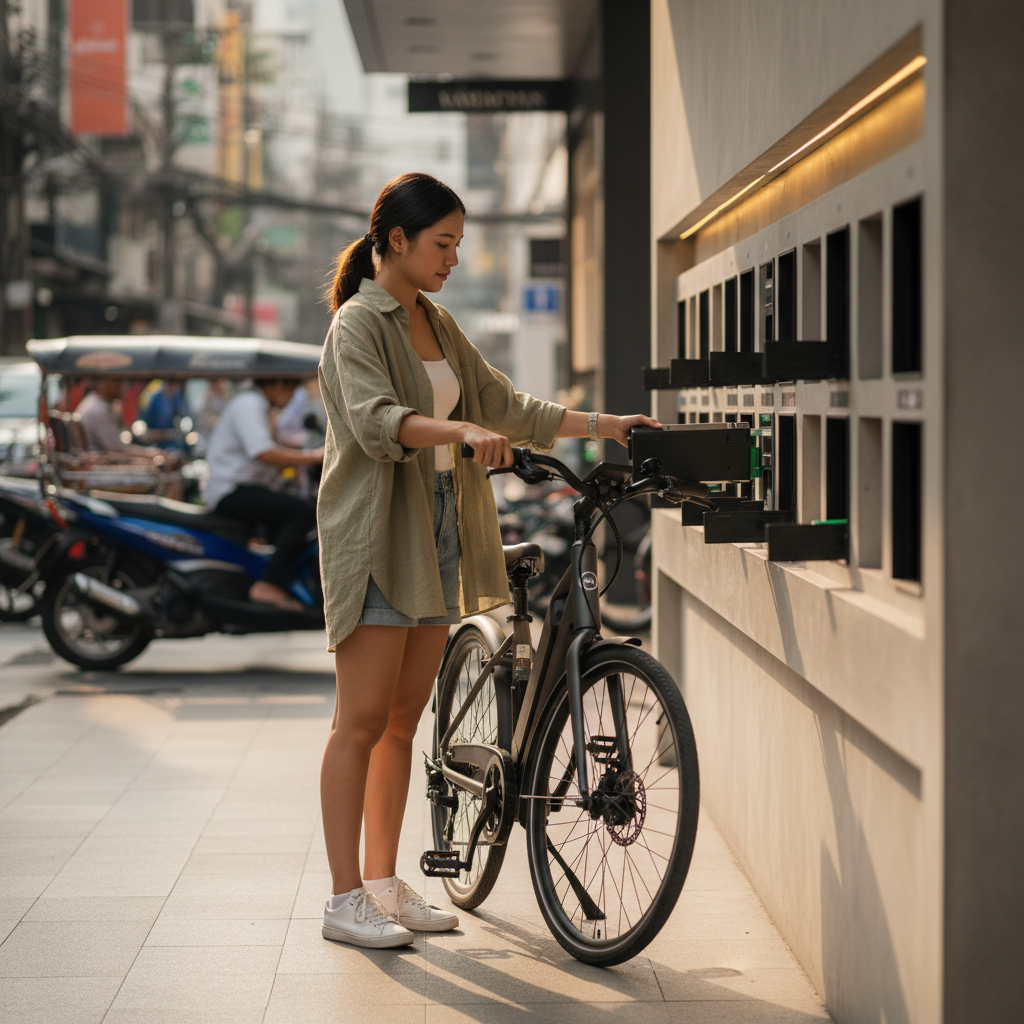 สลับแบต E-Bike: อนาคตการชาร์จแบบไม่ต้องรอในไทย?