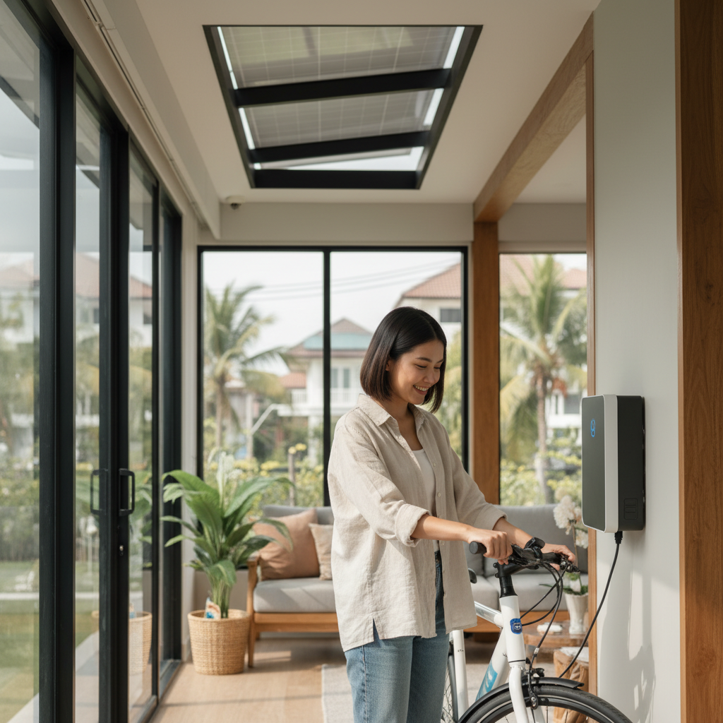 E-Bike จ่ายไฟคืนเข้าบ้าน? รู้จักเทรนด์ V2G แห่งอนาคต