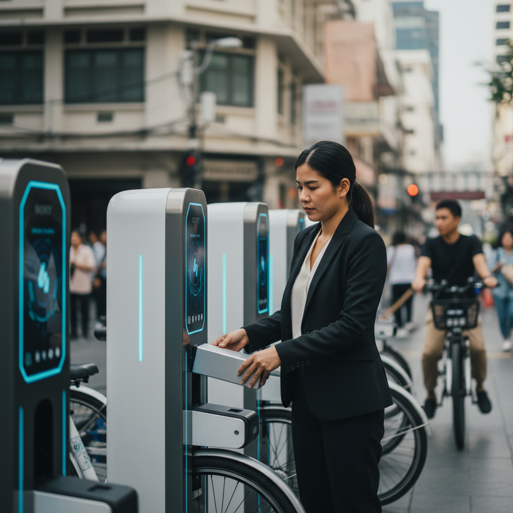 สลับแบตเตอรี่ E-Bike: อนาคตสถานีชาร์จในไทย?