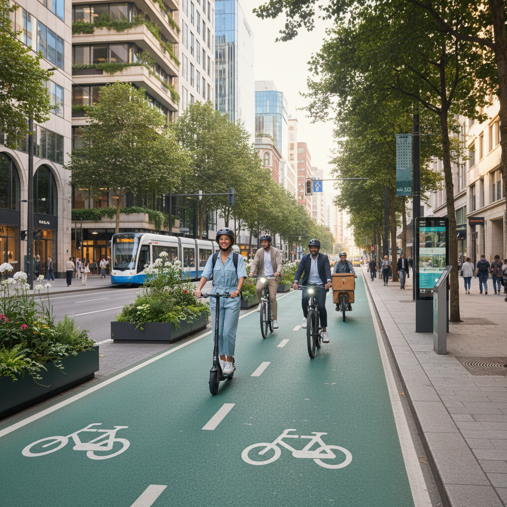 เลน EV-จักรยานในเมือง: เทรนด์ 2026 ที่ผู้ใช้ต้องรู้