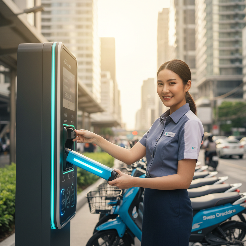 สถานีสลับแบตฯ E-Bike เทรนด์ใหม่ไม่ต้องรอชาร์จ?