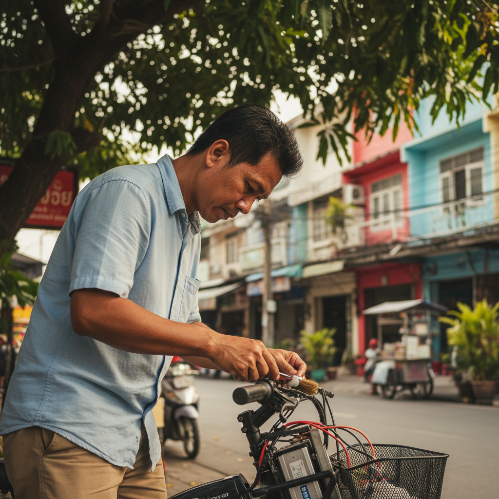 5 ข้อห้าม! ยืดอายุแบต E-Bike ในอากาศร้อนชื้น