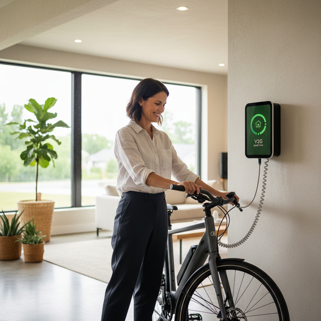 เทรนด์ V2G! เปลี่ยน E-Bike เป็นแบตสำรองไฟให้บ้านคุณ