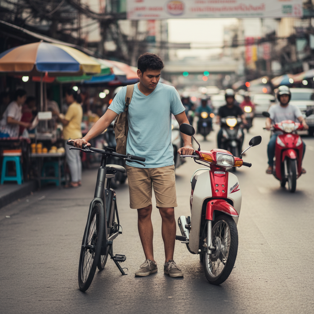 E-Bike vs มอไซค์: เทียบค่าใช้จ่าย ใครคุ้มกว่ากัน?