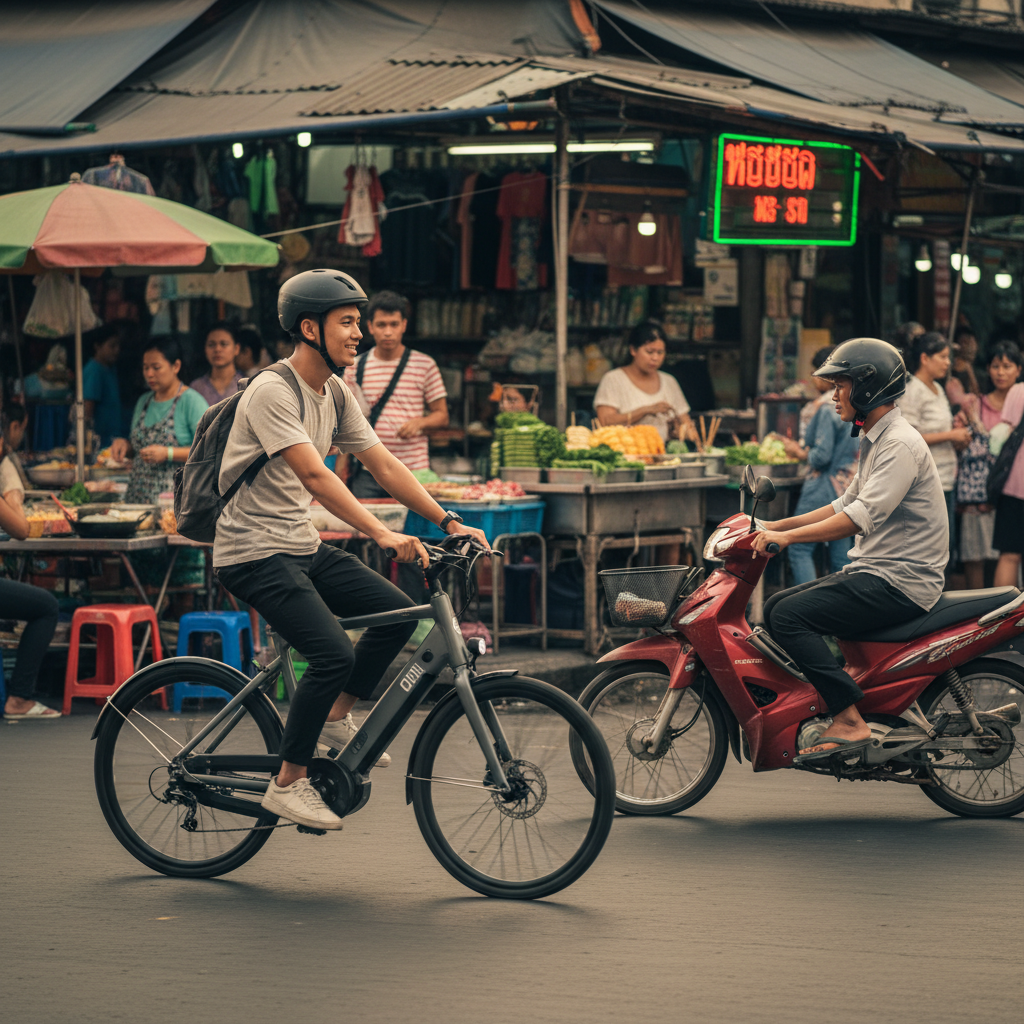 E-Bike vs มอเตอร์ไซค์: เทียบค่าใช้จ่าย 1 ปี ใครประหยัดกว่า?