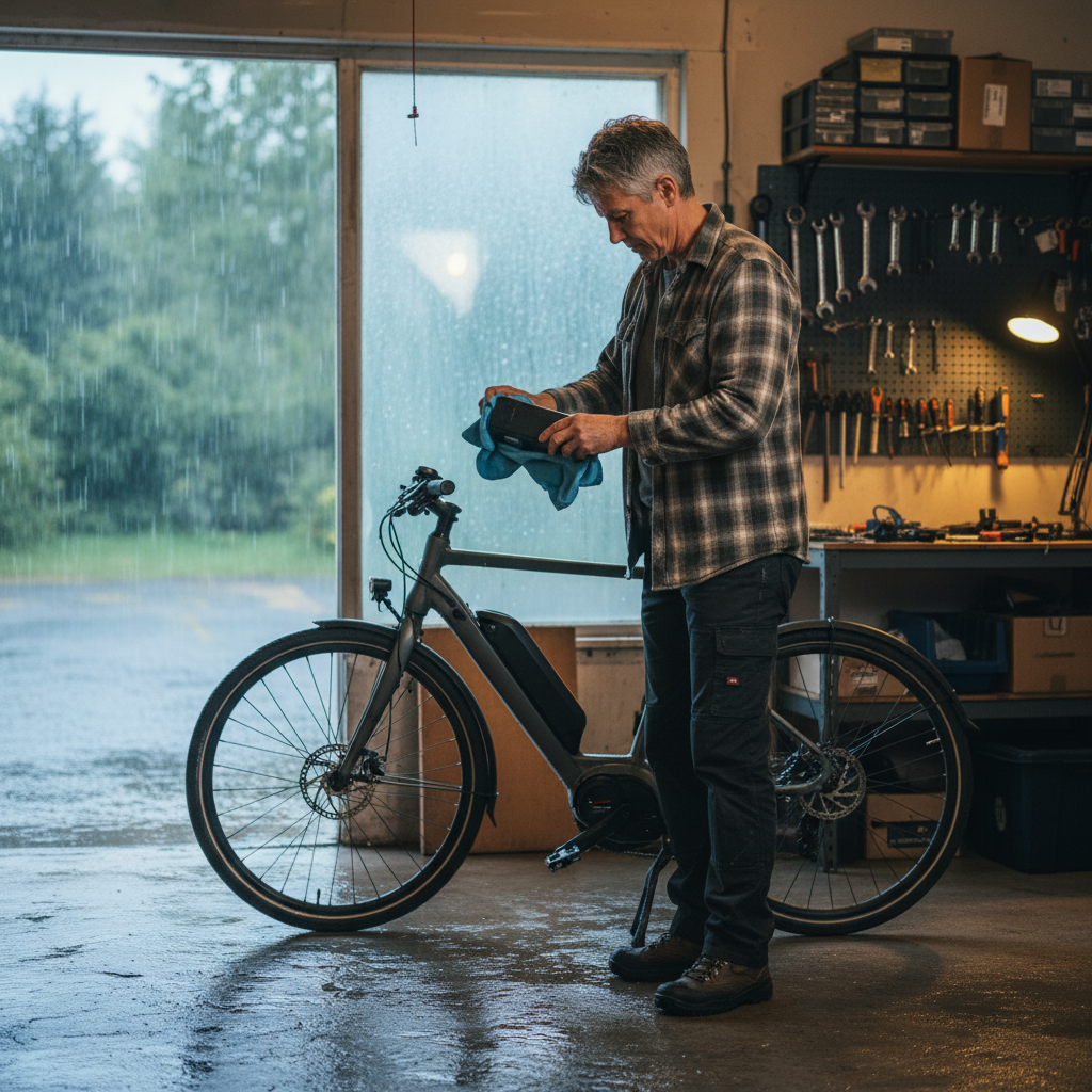 5 วิธีดูแลแบตฯ E-Bike หน้าฝน ยืดอายุการใช้งาน - ebike-battery-care-rainy-season