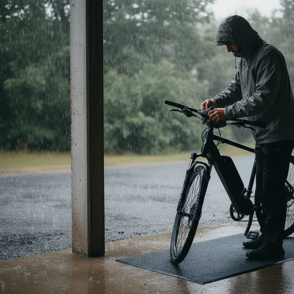 5 วิธีดูแลแบต E-Bike หน้าฝน: ปลอดภัย ยืดอายุใช้งาน - ebike-battery-care-rainy-season