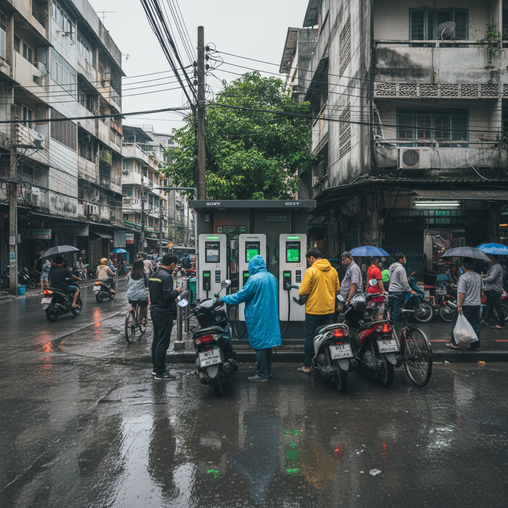 จุดสลับแบตฯ E-Bike เทรนด์ใหม่ที่อาจมาแรงในไทยปี 2569 - ebike-battery-swapping-station-thailand