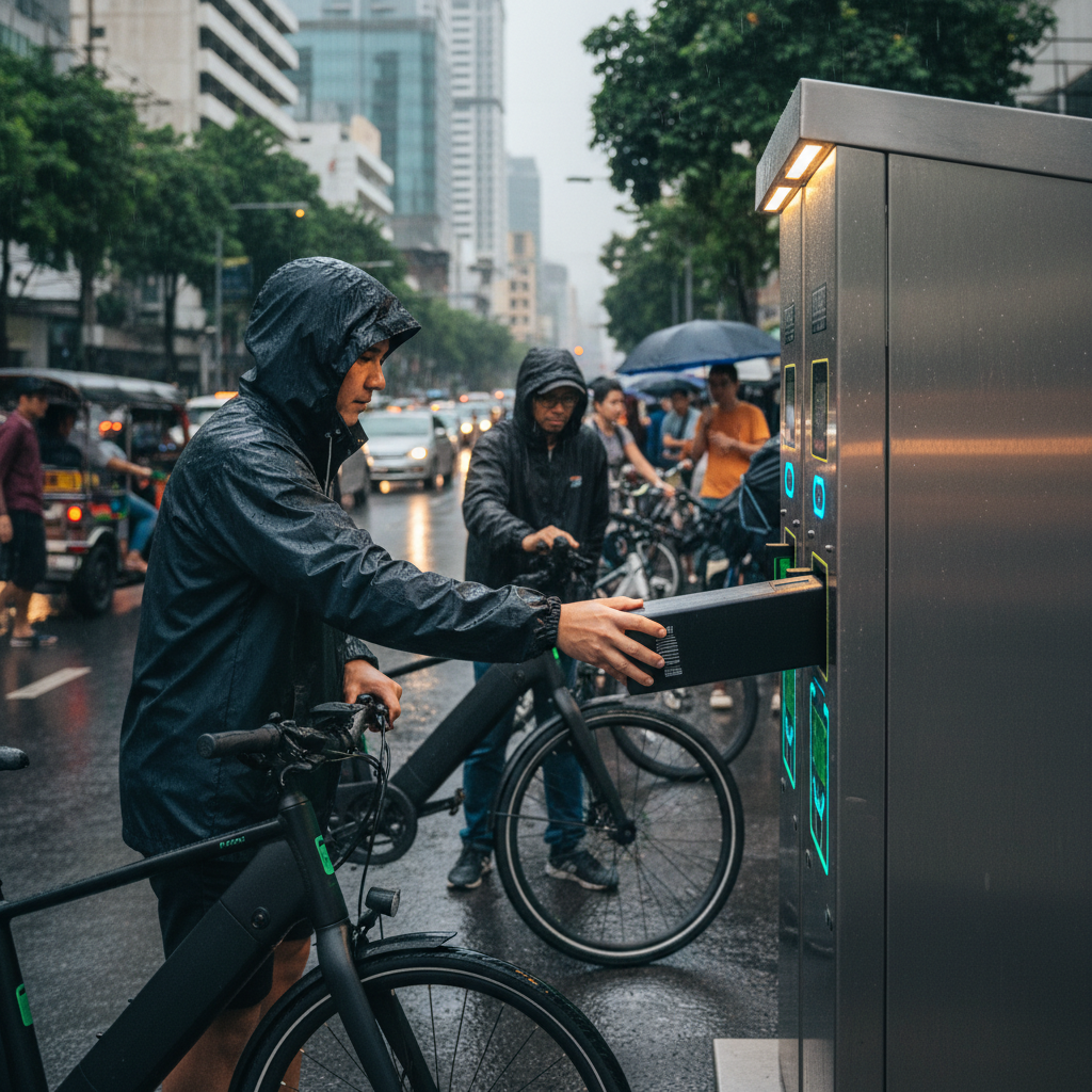 อนาคต E-Bike: สถานีสลับแบตฯ จะเปลี่ยนการชาร์จไหม? - ebike-battery-swapping-station-thailand