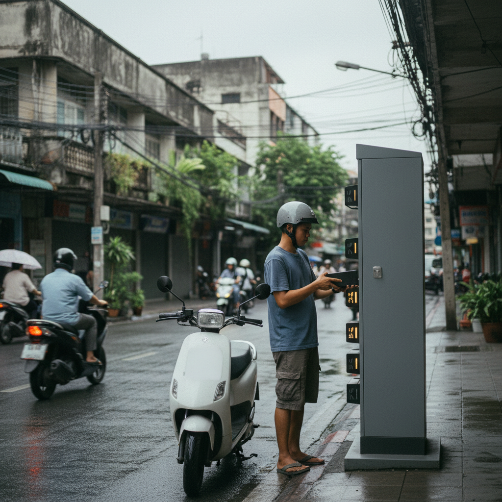 สถานีสลับแบตฯ จะมาไทย? อนาคตใหม่ของ E-Bike - ebike-battery-swapping-thailand-future