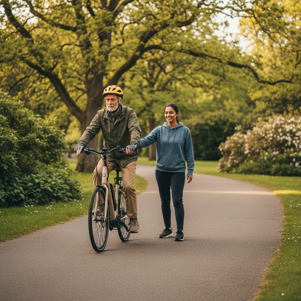 คู่มือ E-Bike ฉบับเริ่มต้น: 5 ขั้นตอนขับขี่ปลอดภัยสำหรับมือใหม่ - ebike-beginner-riding-guide-safety