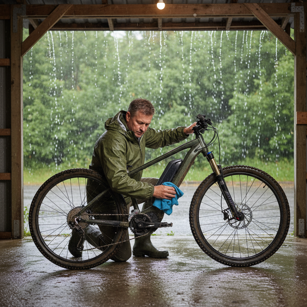 5 วิธีดูแล E-Bike หน้าฝน ไม่ให้พัง-ไฟฟ้าลัดวงจร - ebike-care-rainy-season-tips