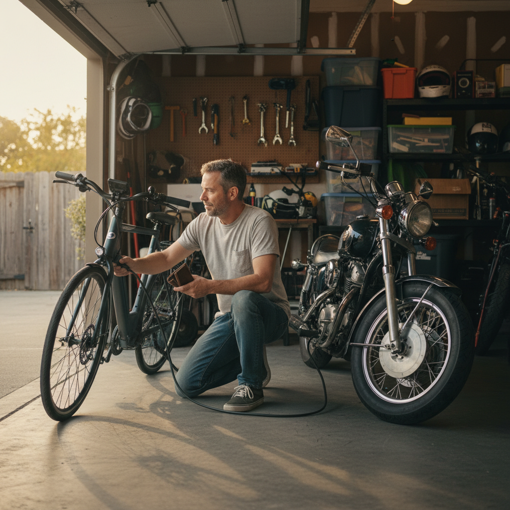 ค่าไฟจักรยานไฟฟ้า เดือนละเท่าไหร่? เทียบกับมอเตอร์ไซค์ - ebike-charging-cost-vs-gasoline