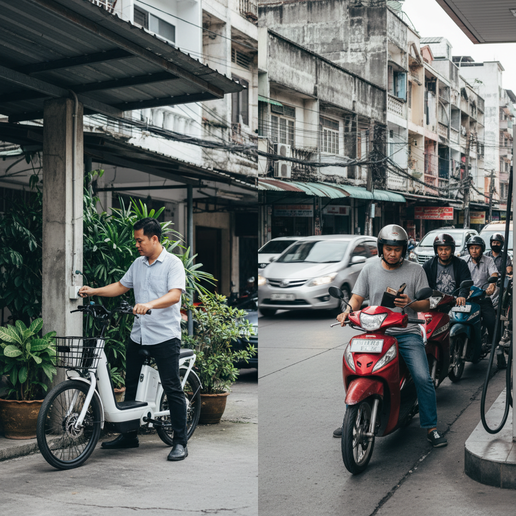 เทียบชัดๆ! E-Bike ประหยัดค่าน้ำมันได้เดือนละเท่าไหร่? - ebike-fuel-cost-saving-calculator