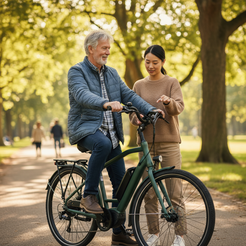 จักรยานไฟฟ้าสำหรับผู้สูงอายุ: เลือกยังไงให้ปลอดภัยและใช้ง่าย - ebike-guide-for-seniors