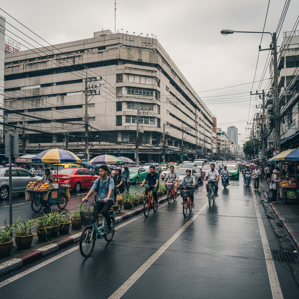 เลนจักรยานไฟฟ้าในเมือง: อนาคตหรือแค่ฝันสำหรับคนไทย? - ebike-lane-thailand-future