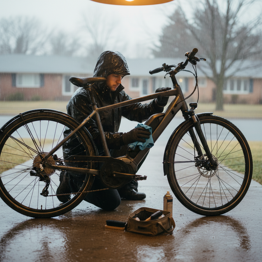 ขี่ E-Bike หน้าฝน: 5 วิธีดูแลรถให้ปลอดภัย ไร้สนิม - ebike-rainy-season-care-tips