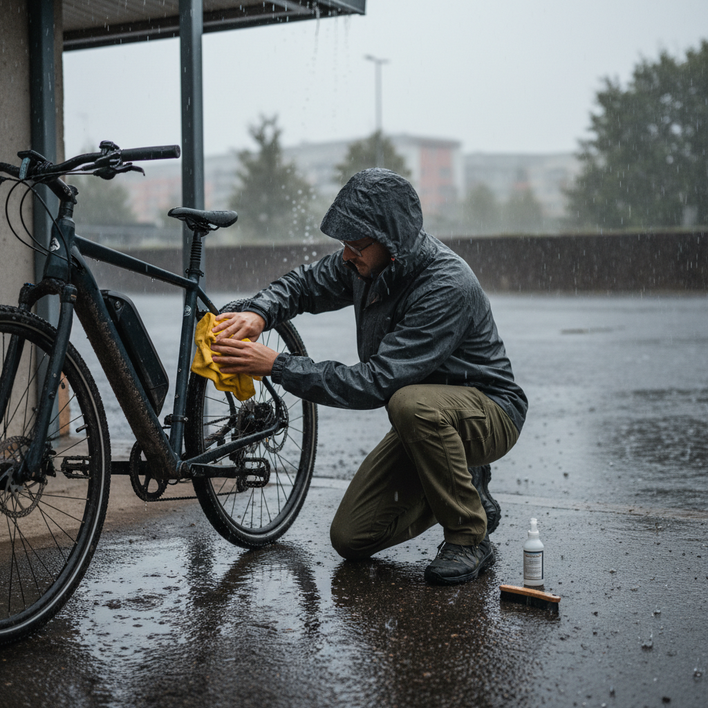 ขี่ E-Bike หน้าฝน: 5 วิธีดูแลรถกันพังเบื้องต้น - ebike-rainy-season-care-tips