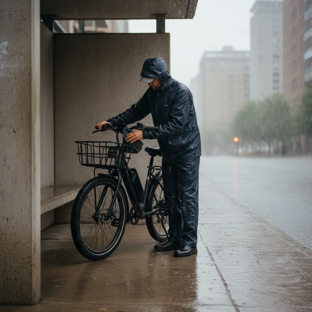 ขี่ E-Bike หน้าฝนให้ปลอดภัย: 5 วิธีดูแลรถกันพัง - ebike-rainy-season-care-tips