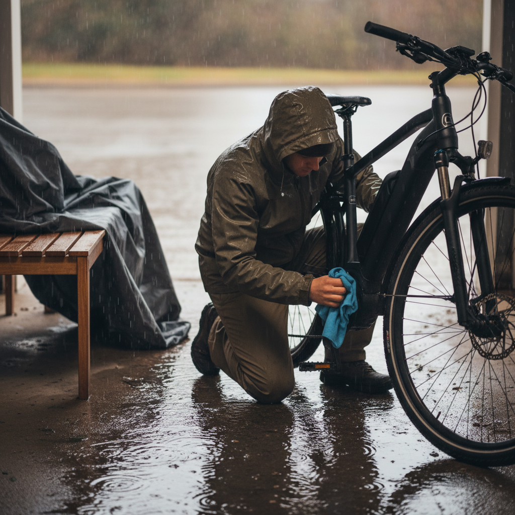 ฤดูฝนต้องระวัง! 5 วิธีดูแล E-Bike ไม่ให้พัง - ebike-rainy-season-care-tips