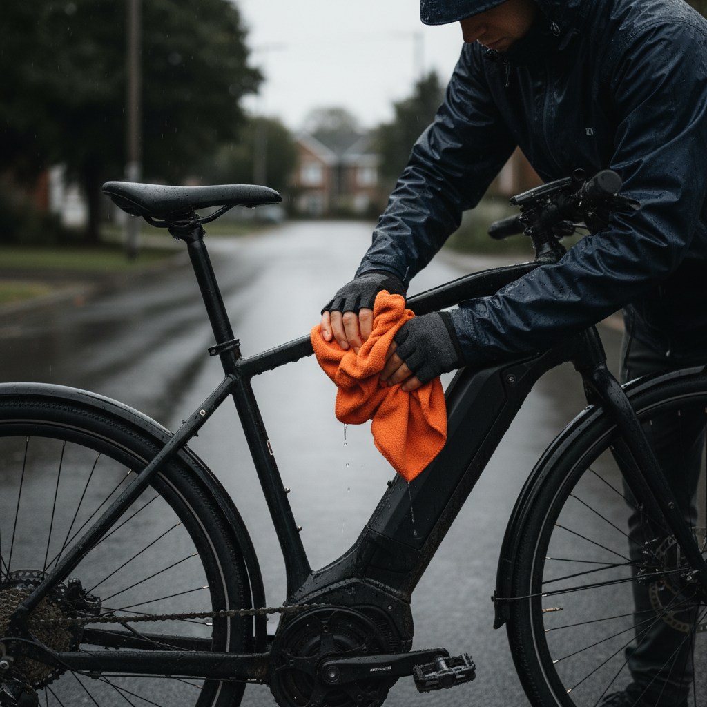 ขี่ E-Bike ลุยฝน: 5 วิธีดูแลรถให้ปลอดภัย ไร้สนิม - ebike-rainy-season-care-tips