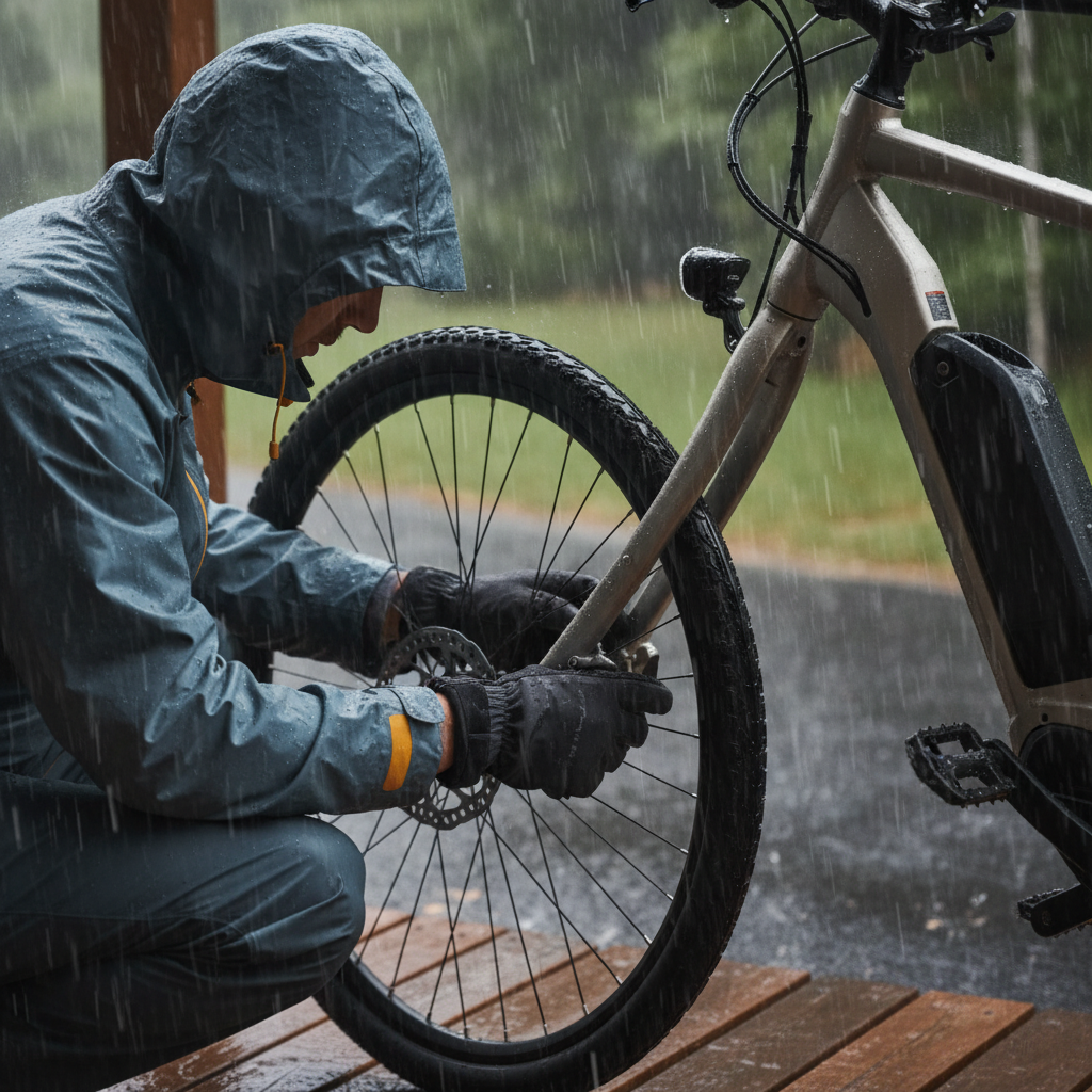 หน้าฝนต้องเช็ก! 5 จุด E-Bike ที่ห้ามมองข้าม - ebike-rainy-season-maintenance-check
