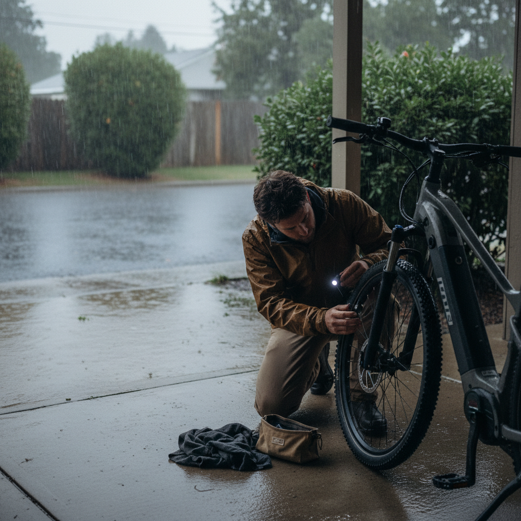 เช็กลิสต์ 7 จุด E-Bike พร้อมลุยหน้าฝน ขี่ปลอดภัยไร้กังวล - ebike-rainy-season-maintenance-checklist