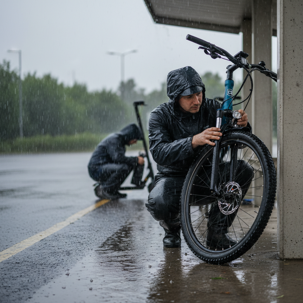 รับมือหน้าฝน! 7 จุดต้องเช็กใน E-Bike ก่อนถนนลื่น - ebike-rainy-season-maintenance-checklist