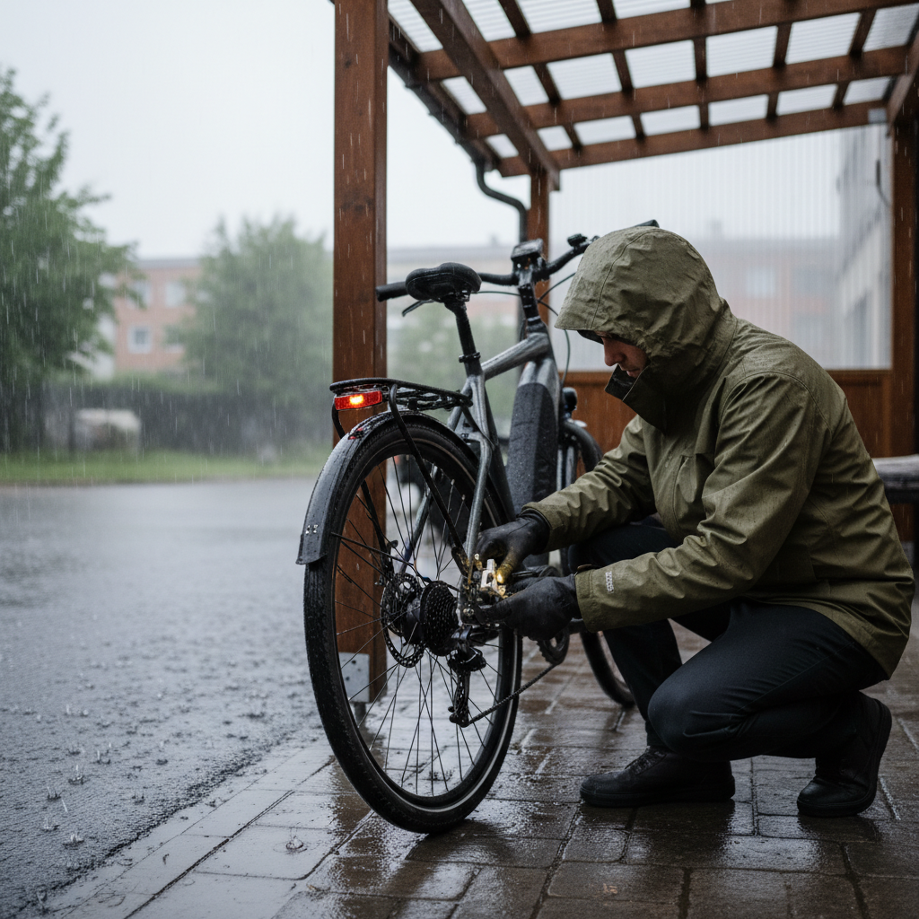 เช็กลิสต์ 5 จุด E-Bike พร้อมลุยหน้าฝน: ขับขี่ปลอดภัย - ebike-rainy-season-maintenance-checklist