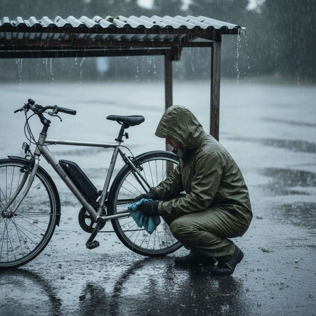 รับมือหน้าฝน! 5 วิธีดูแลจักรยานไฟฟ้าให้พร้อมลุย - ebike-rainy-season-maintenance-tips