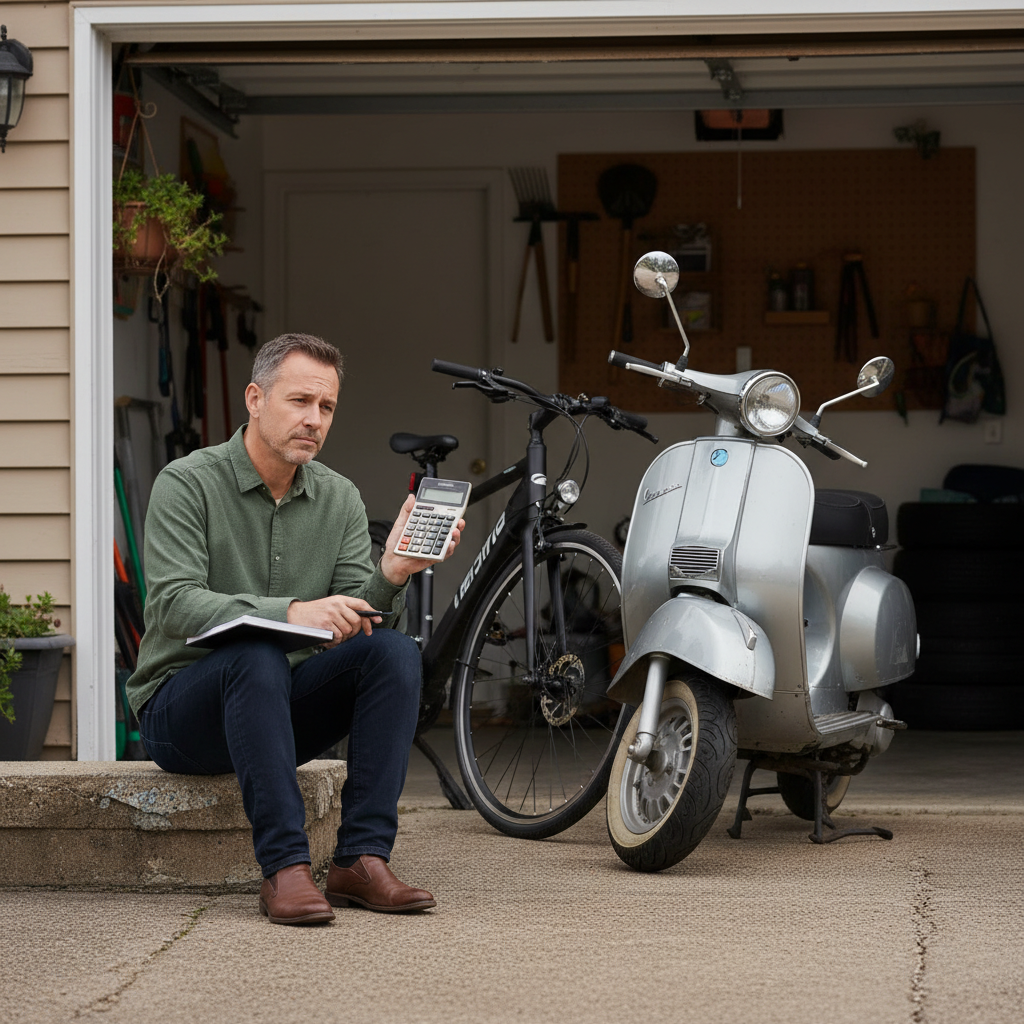 ซื้อ E-Bike คุ้มไหม? คำนวณจุดคุ้มทุนเทียบมอเตอร์ไซค์ - ebike-roi-vs-motorcycle-cost