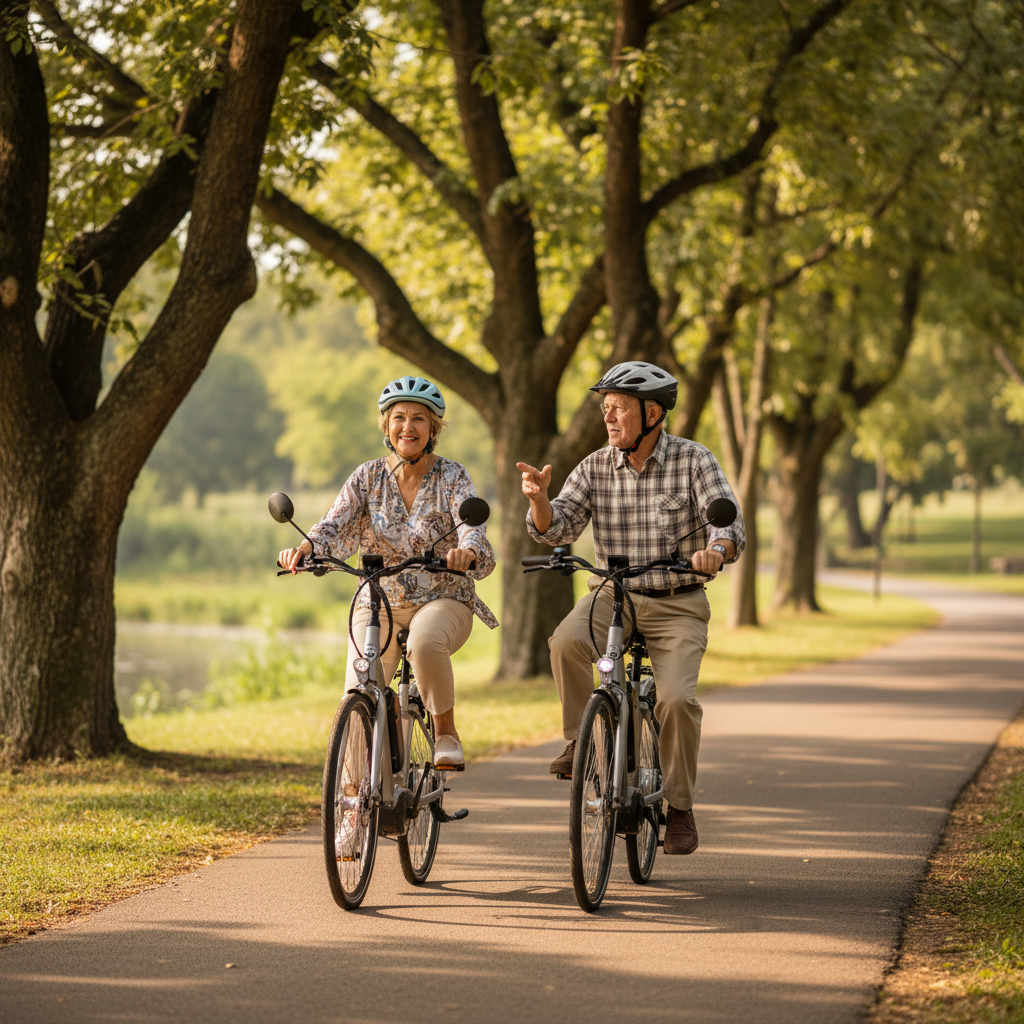 5 ทริคขี่ E-Bike ปลอดภัยสำหรับผู้สูงอายุและมือใหม่ - ebike-safety-tips-for-seniors